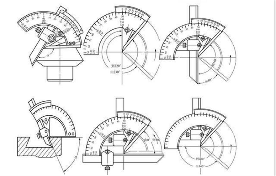 万能角度尺结构图图片